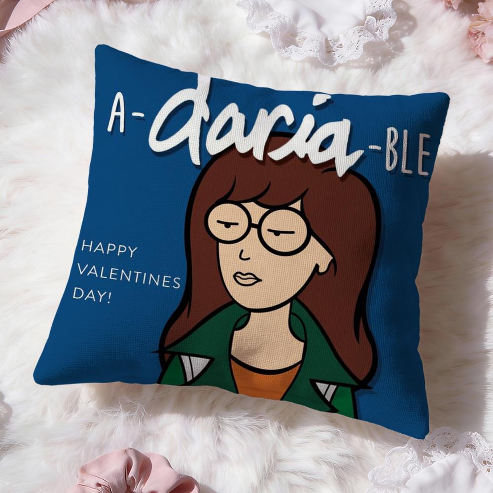 Cartoon D-DariaS Cushion Cover Premium Comfort Reversible Pillow Cove -Two in One Design for Any Room & Car Interior