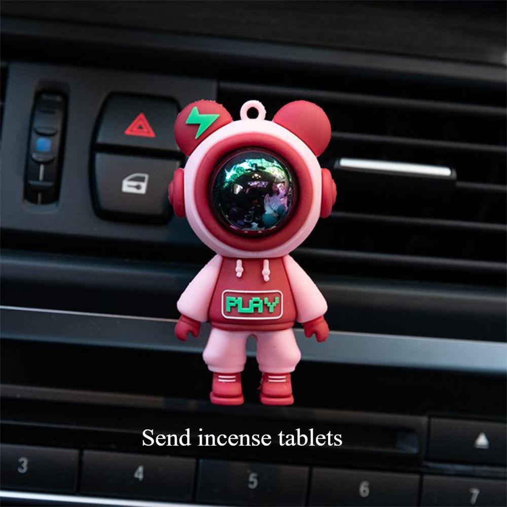 Astronaut Design Car Air Freshener, Car Trend Aromatherapy Clip, Car Interior Trim Clip, Eid al-Fitr Happy