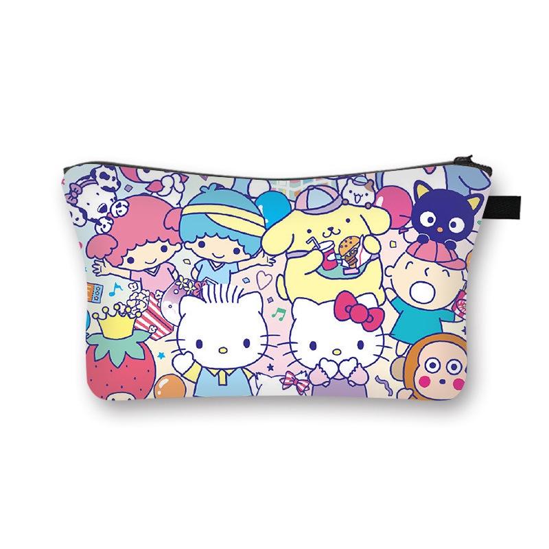 2023 Summer New Style Sanrio Cute Sweet Girl Makeup Bag Cartoon Student Storage Bag Wholesale