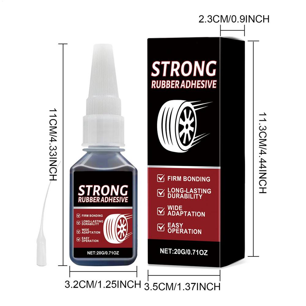 20g Repair Glue Strong Rubber Wear-resistant Non-corrosive Adhesive Leather Rubber Strong Bond Liquid  Glue Repair Adhesive