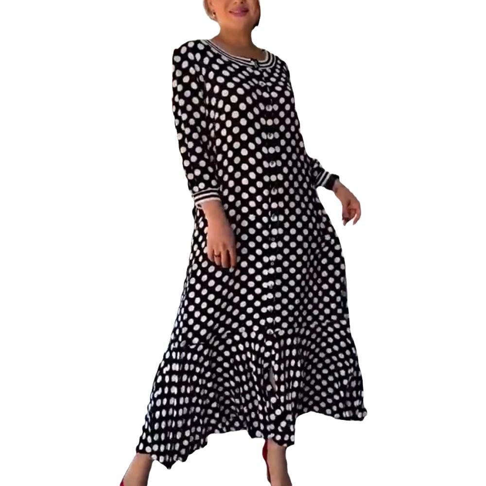 2023 Spring/Summer European and American Polka Dot Fashion Dress