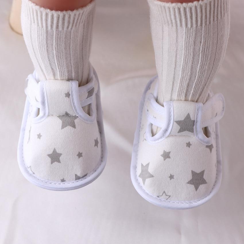 Newborn 2024Spring New Soft Sole Baby Shoes Prewalker Flat Soles Baby Cloth Shoes Fashionable Cute Single Shoes Flats Kids Shoes