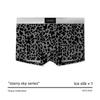 Men's Spring and Summer Personalized and Trendy Printed Starry Sky Leopard Print Ice Silk Briefs