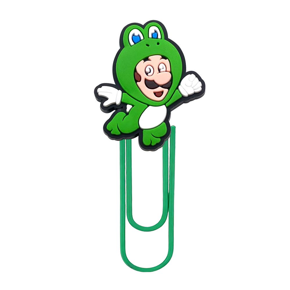 Mario Paperclip Colorful Student Bookmark - Large Creative Page Holder