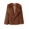 Cappotto in pelliccia sintetica di lusso da donna inverno spesso caldo manica lunga colletto couverture cappotto femminile elegante capispalla da donna