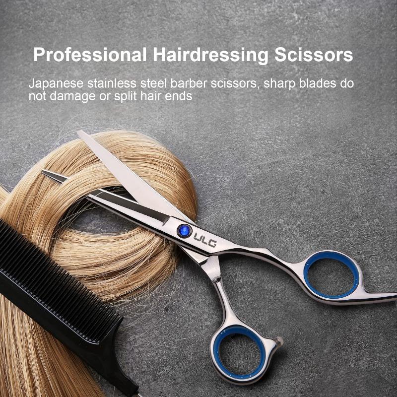 Forbici Da Barbiere In Argento Cesoie Professionali Taglio E - Foto 11