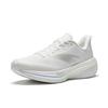 Anta 2Nd Zone Heart Rate 80 Comfortable Fabric Synthetic Leather Rubber Low Top Running Shoes Women sneaker White Silver 122615555-1