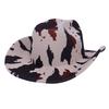 New Cow Pattern Hat Outdoor Big Brim Sunshade Top Hat Fashion Western Cowboy Hat Men's and Women's Jazz Hat