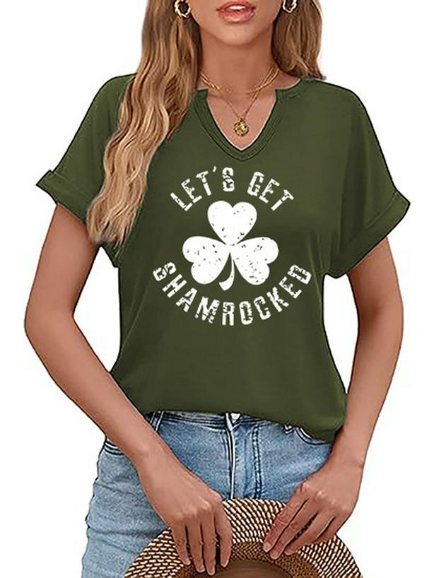 

Женский клевер Счастливый Ирландский Сент. Футболка на День святого Патрика Double Extra Large