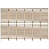 Vidaxl 6-Panel Screen, Beige, Poly Rattan