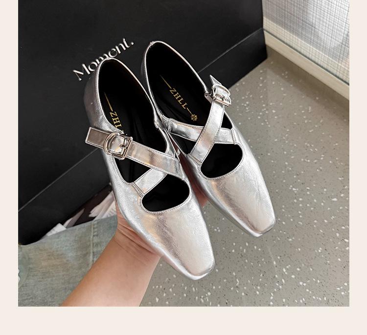 Women's Retro French Soft Sole Slip-On Mary Jane Shoes 520-3