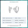 BAMOER 925 Sterling Silver Shining Zircons Flower Zircon Ear Clips Earrings for Women Jewelry