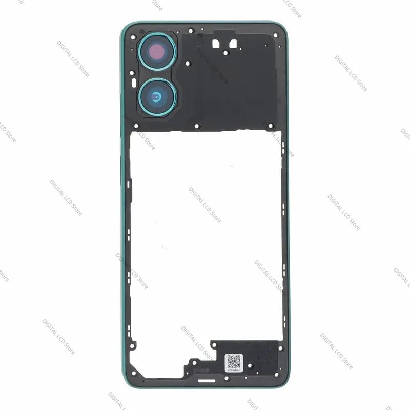 NEW For Motorola Moto G04 Back Cover Middle Frame Holder Housing Repair and Replacement for moto XT2423 Back Cover Middle Frame