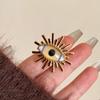 Blue Eyes Demon Eye Ring Geometric Vintage Gold Ring Retro Exaggerated Ring  Friends
