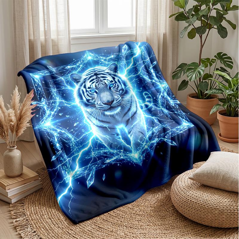 Electric Guitar Symphony 2 Theme Blanket Lightweight Warm Flannel Blanket Decorative Throw Blanket for Home Decoration