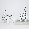 Krat Cat: Modern Abstract Art Cat Ornaments for Desktops and Coffee Tables