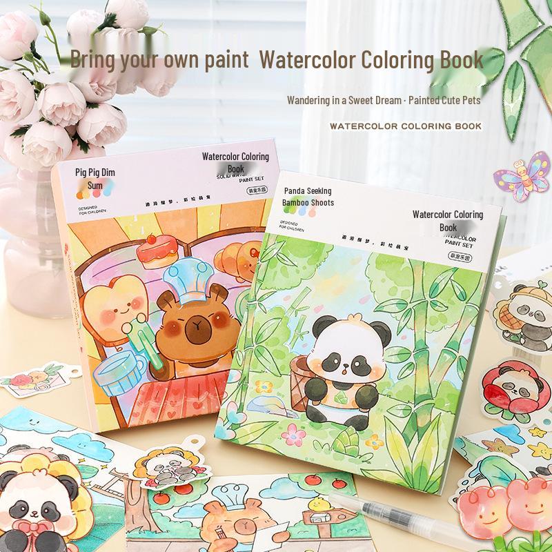 Kids' Creative Watercolor Book: DIY Doodle & Painting for Kindergarten