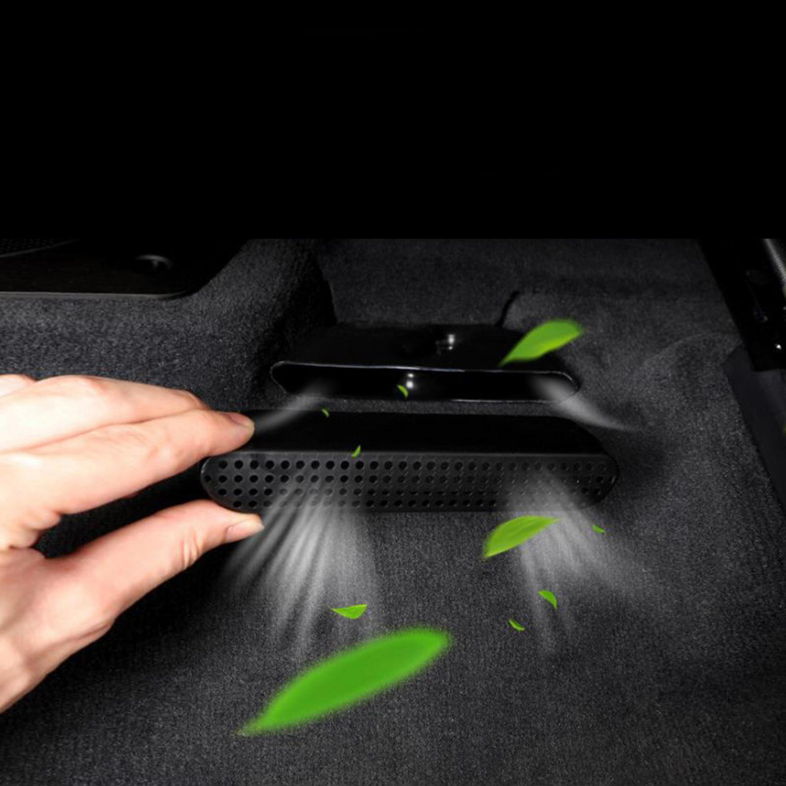 

2Pcs Air Vent Cover Protector Interior Accessories Replace Parts Flow Black Condition