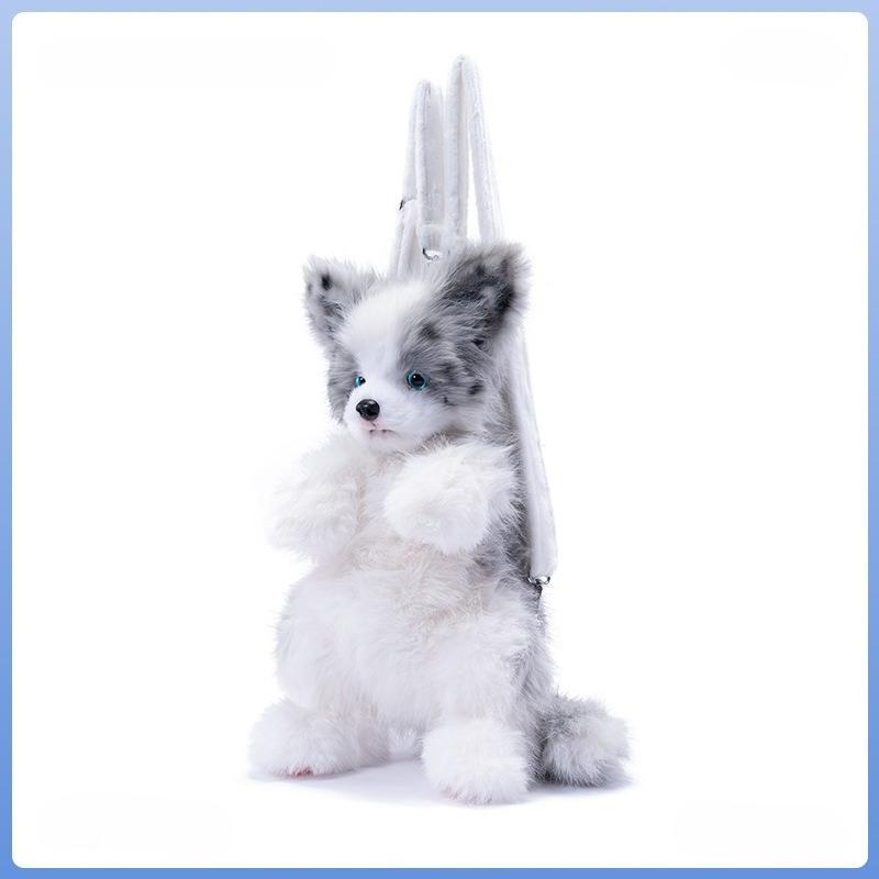 Handmade Storage Bag Simulation Dog Backpack Cute Practical Essential for Girls  Hearts Going Out on The Street Birthday Gift