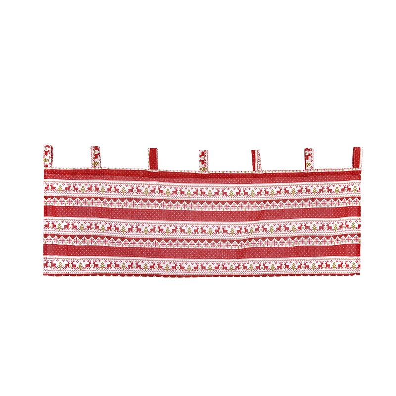Christmas Curtains Small Curtains Kitchen Curtains Linen Through Rod Curtains Finished Curtains Window Curtains