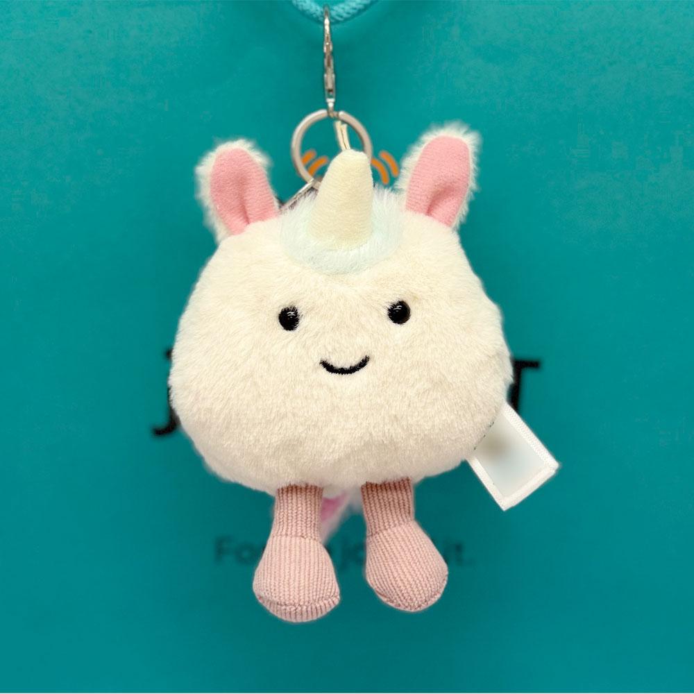 New JC Coffee Bean, Marshmallow, Ladybug, Frog, and Macaron Dessert Keychain & Bag Charm — Plush Toy Gift for Friends