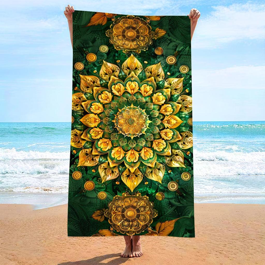 70x140 Microfiber Custom Printed Beach Towel - Absorbent & In Stock