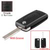 Remote Key Case For Peugeot 207 307 308 407 607 807 For Citroen C2 C3 C4 C5 C6 Flip Folding Car Key Shell 2/3/4 Buttons
