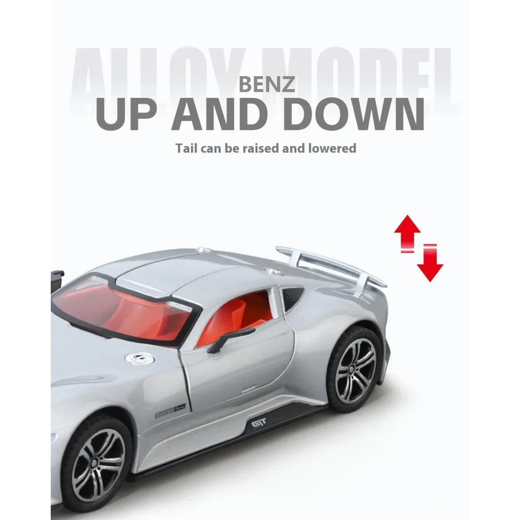 1/24 Mercedes Benz AMG Vision GT New Concept Sport Car Alloy Metal Diecast Car Model Sound & Light Collect Hobby Decoration Gift