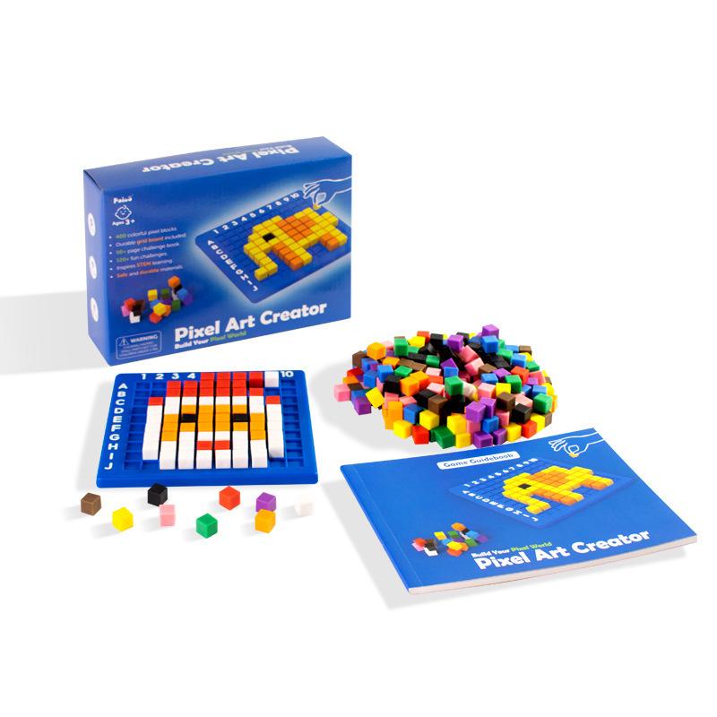 Pixel Block Logic Puzzle Set: Early Education Game