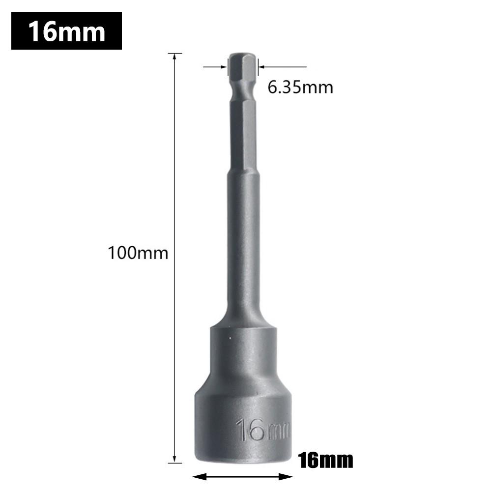 Hexagon Socket Wrench Magnetic 100mm 1pc Chrome Vanadium Steel