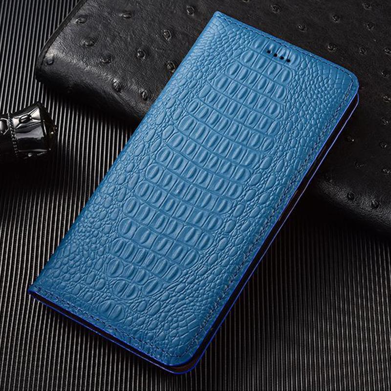 Genuine Leather Phone Case for Samsung Galaxy S21 S22 S23 S24 S25 Edge Plus Ultra FE Crocodile Back Pattern of Flip Cover Case
