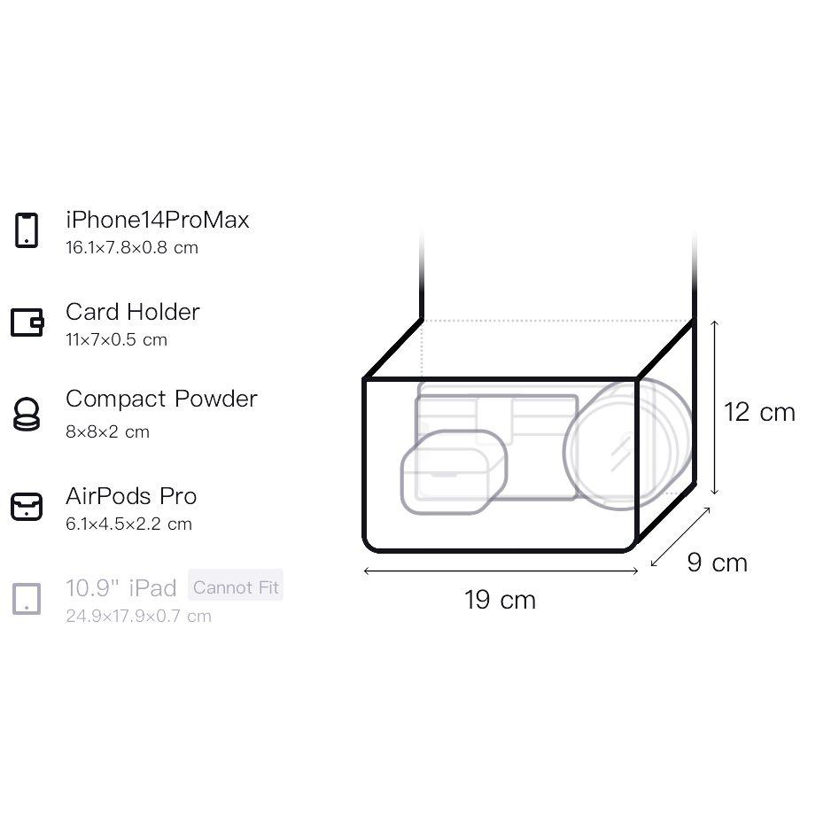 Dsquared2 Letter Logo Zipper Closure Polyester Shoulder Crossbody Handbag Small Women handbag Black HBW0065117000012124