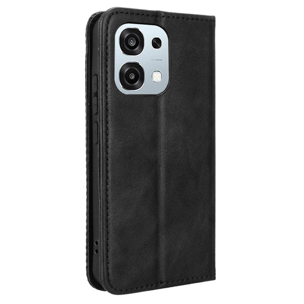 Leather Case for Oppo A6 Pro 4G/A6 Pro 5G/F31 5G Wallet Stand Retro Texture Phone Cover