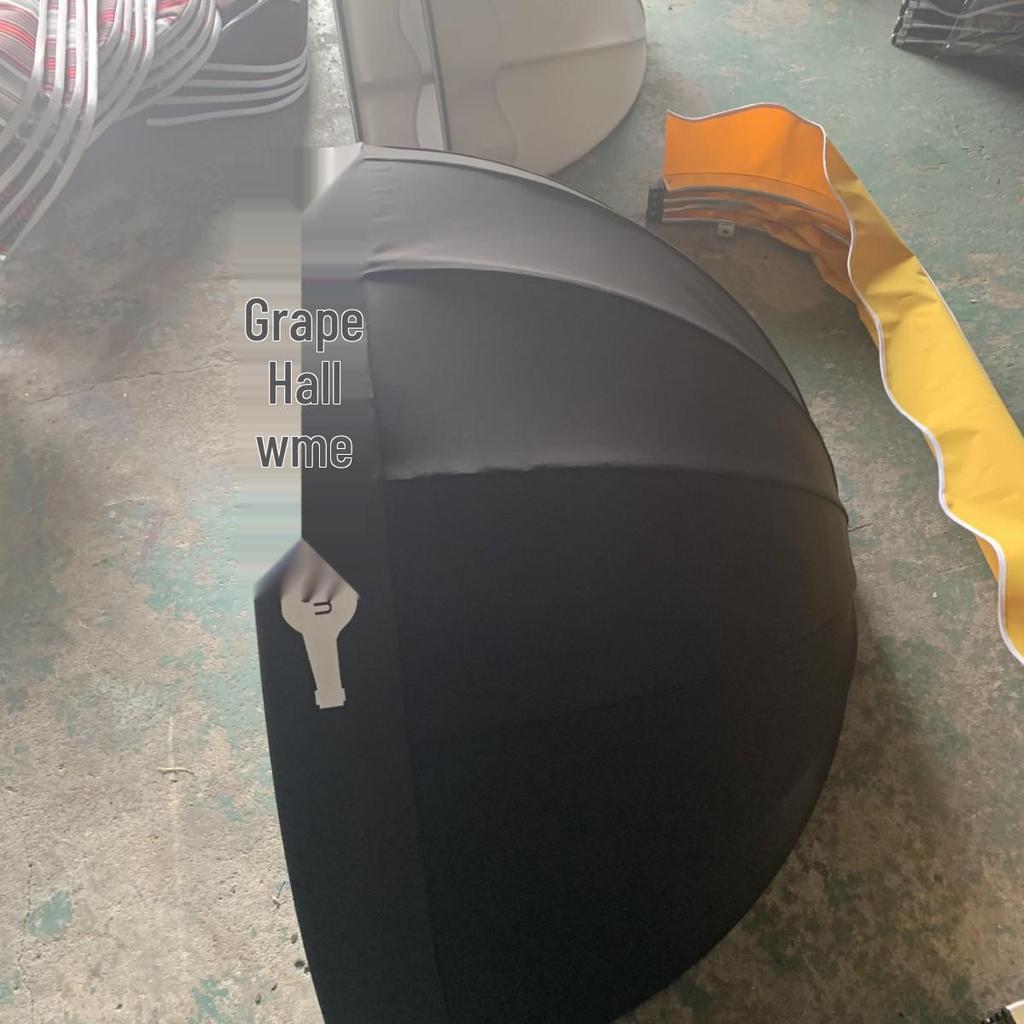 French Curved Trapezoidal Sunshade Awning for Doors and Windows
