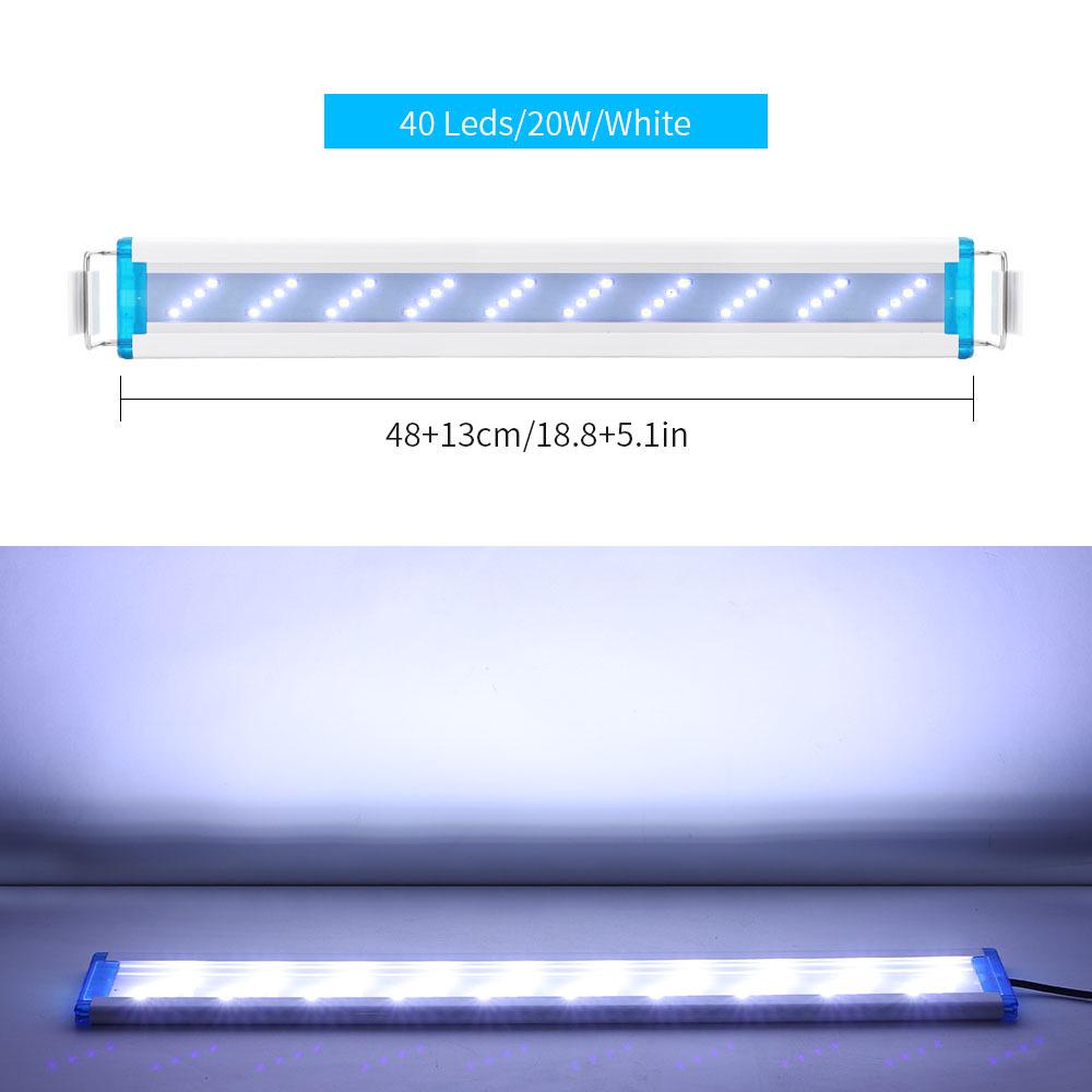 Ultra-Thin Aquarium LED Light with Blue-White Tricolor for Aquatic Plants and Fish Tanks