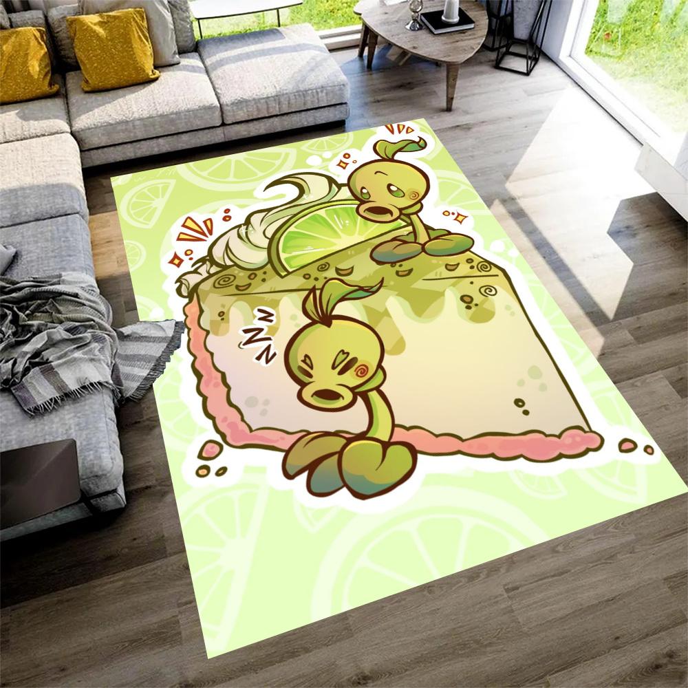 Plants Vs Zombies Carpet Perfect For Game Room Kitchen Balcony Bedrooms Antislip Carpet Anime Office Decor