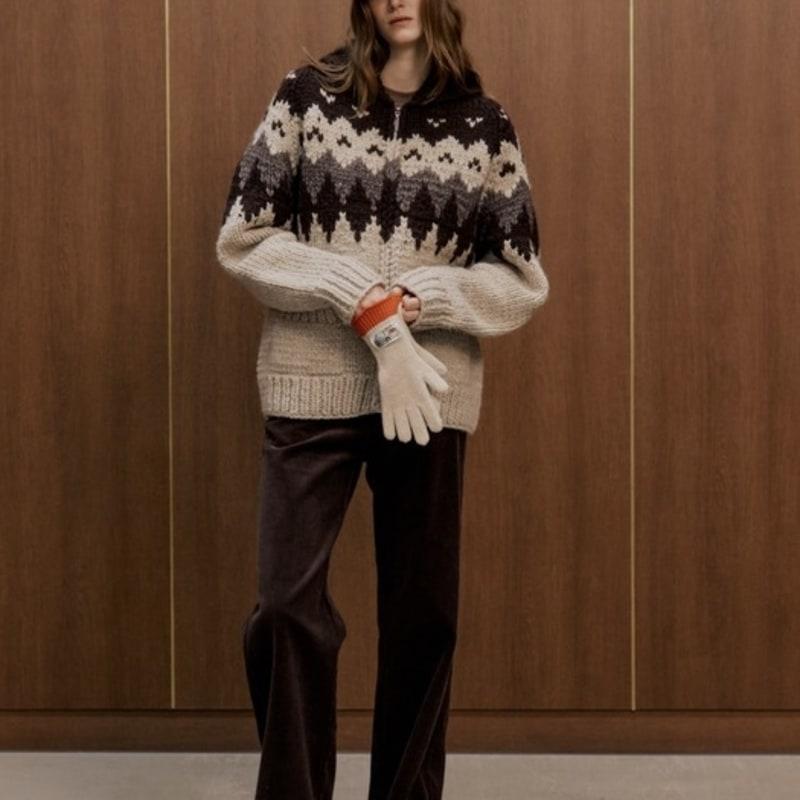 Diaalto ROUBAIX KNIT GLOVES_BEIGE