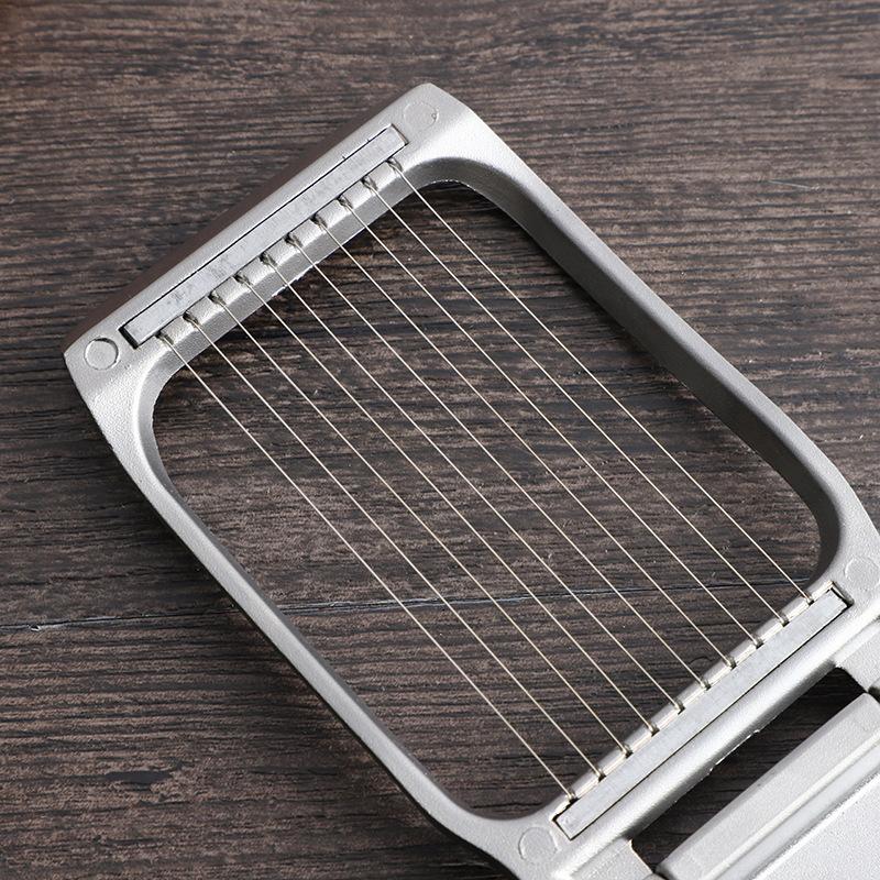 Aluminum Alloy Egg Slicer Multi-function Divider Kitchen Gadget Slicing Egg Cutting Artifact