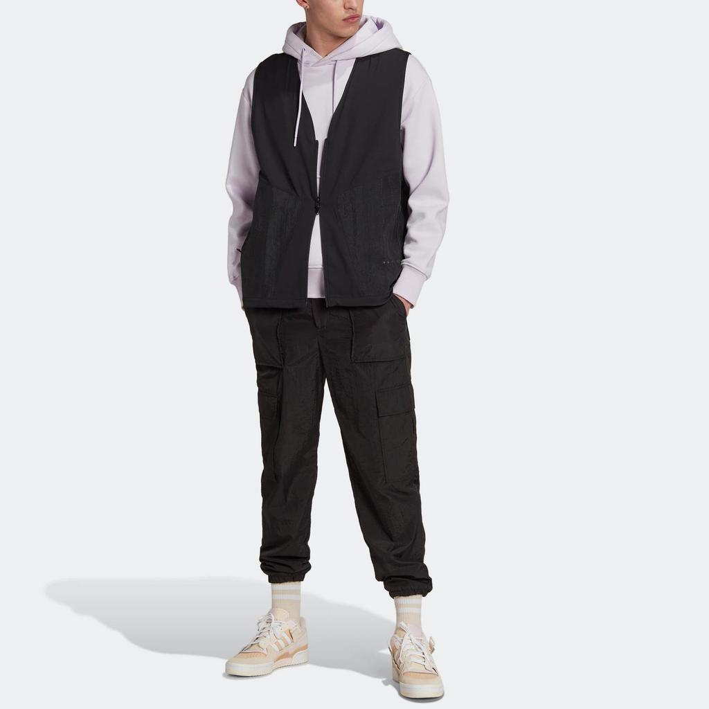 adidas Sportswear Rifta Reveal Regular Fit Sleeveless Full Zip Lightweight Lifestyle Vest Men Black HK2738