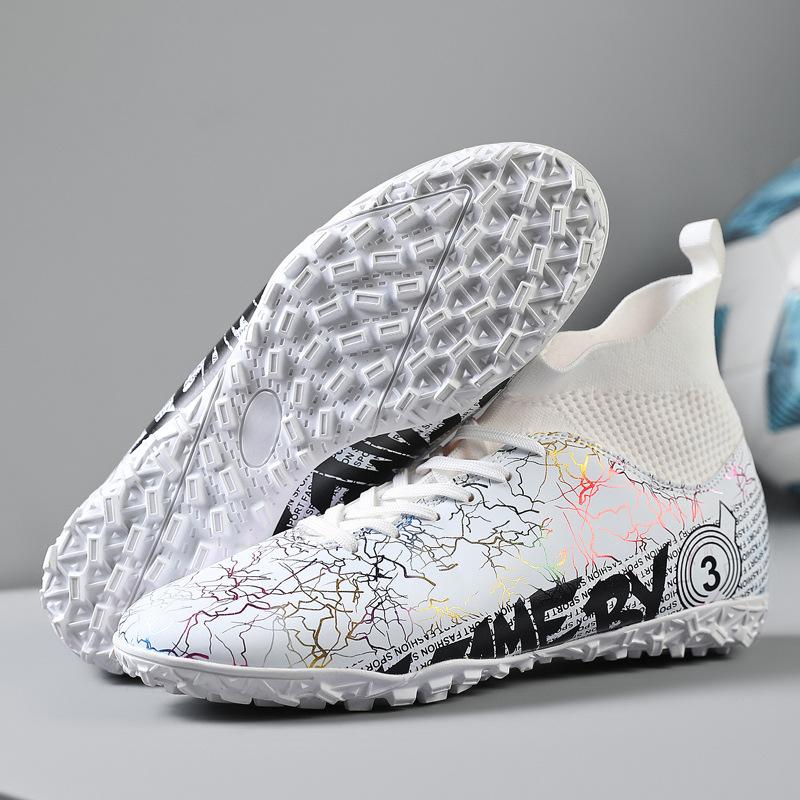 Large Size 48 Football Shoes Men's Broken Nails Ag Long Nails TF Short Nails Middle School Students Adult Breathable Grass High-top Sneakers