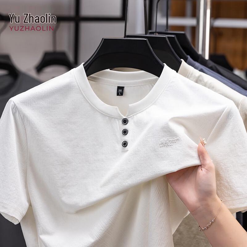 YUZHAOLIN Men s Summer Casual Short Sleeve T-Shirt 4XL