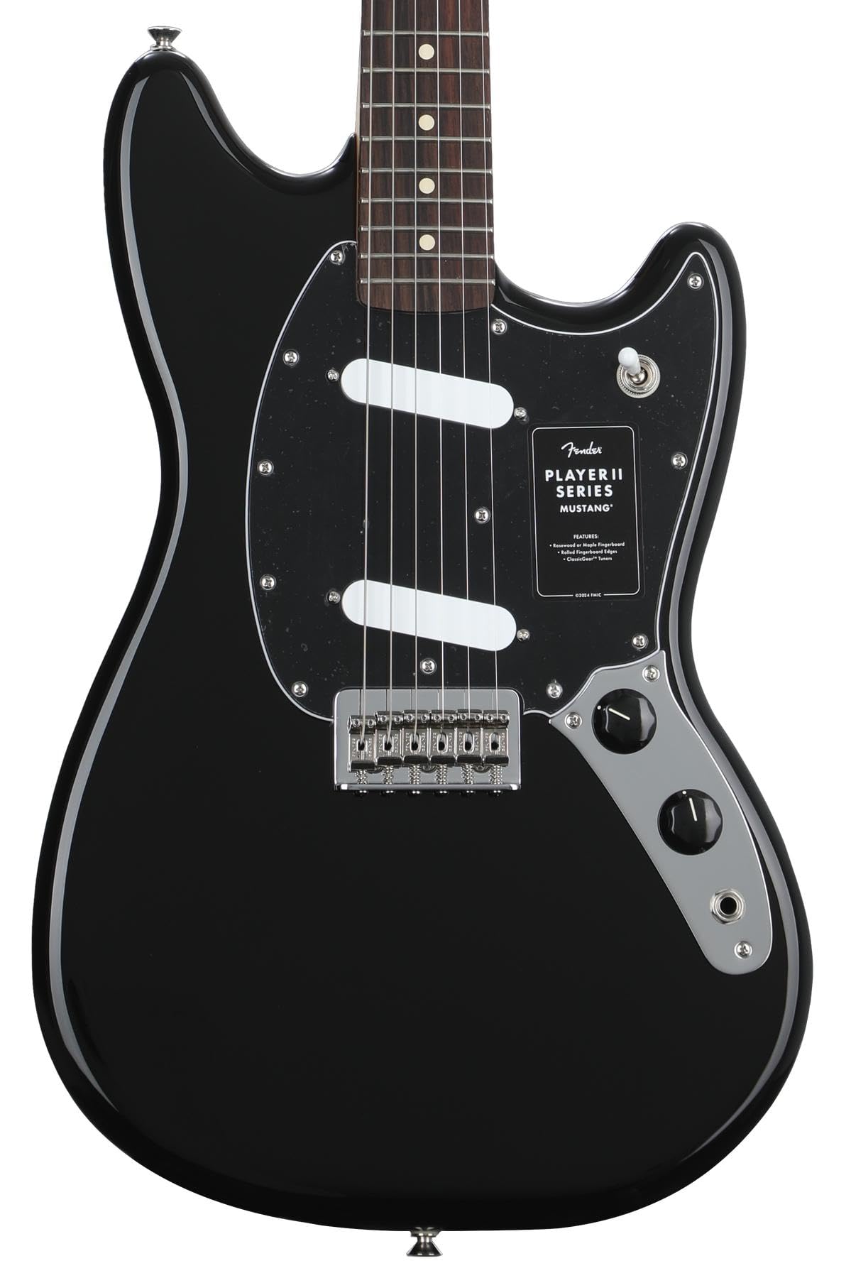 

II Mustang Rosewood Fingerboard Black Fender Electric Guitar Fender/Player