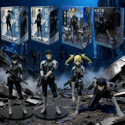 8/15cm Anime Figurine Kaiju No. 8 Soshiro Hoshina Kikoru Shinomiya Action Model Pvc Toy Collection Desktop Accessories Gift