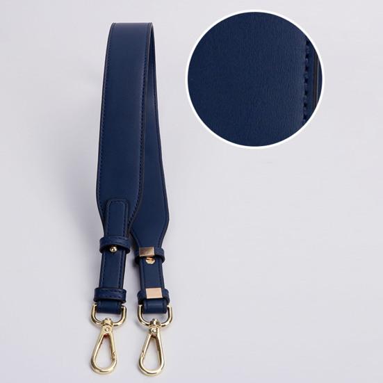 Tracolla In Nylon Blu Scuro Regolabile Con 2 Anelli In Metallo Dorato 19 Mm – Accessorio Per Borse A Tracolla E Zaini