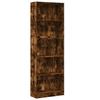 VidaXL Bookcase Smoked Oak 60x24x176 Cm Engineered Wood, Bookshelf, Book Holder, Book Support, Cabinet of 857825