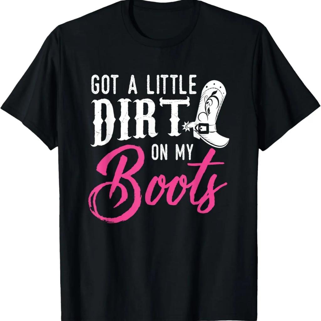 Little Dirt on my Boots T Shirt Country Music Love Gift Tee T-Shirt