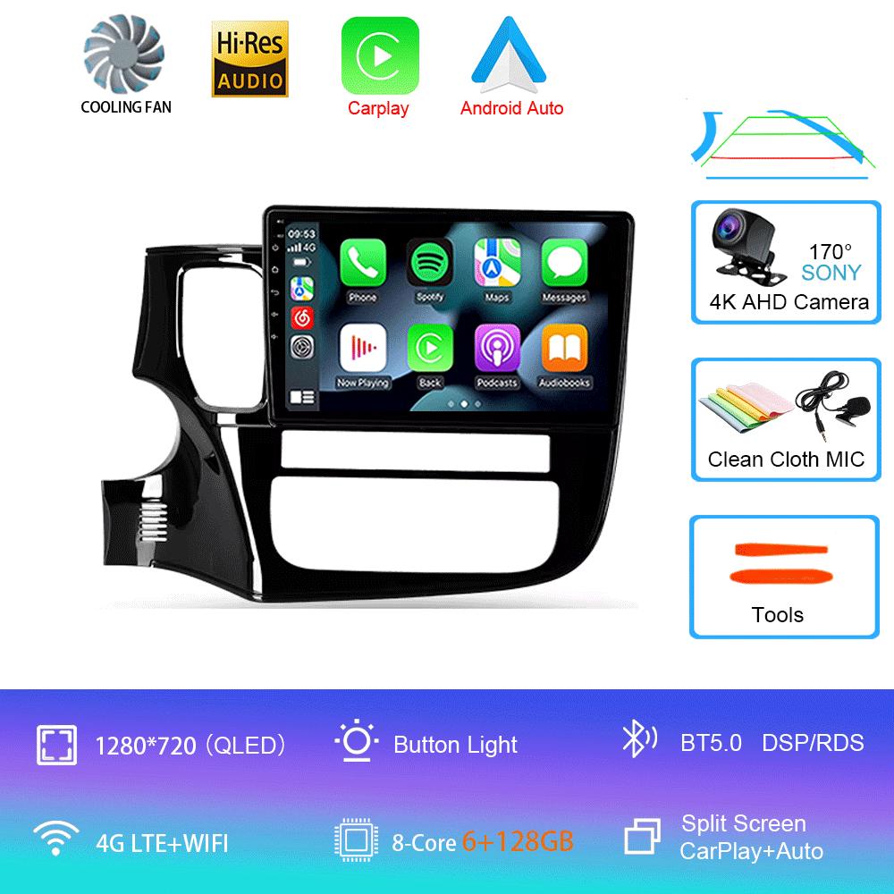 Car Radio Android 14 Carplay For Mitsubishi Outlander 3 GF0W GG0W 2012-2018 Multimedia Video Player Navigation Stereo GPS 2din