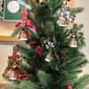 2025 Christmas Rustic Jingle Bell In Metal Pine Needle Christmas Bell Garland Ornament Indoor Outdoor Christmas Tree Pendant