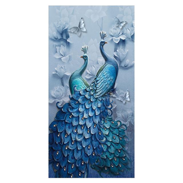 Dipinti su tela di animali nordici colorati pavoni Poster e stampe moderni Immagini di arte della parete per la decorazione del soggiorno Cuadros