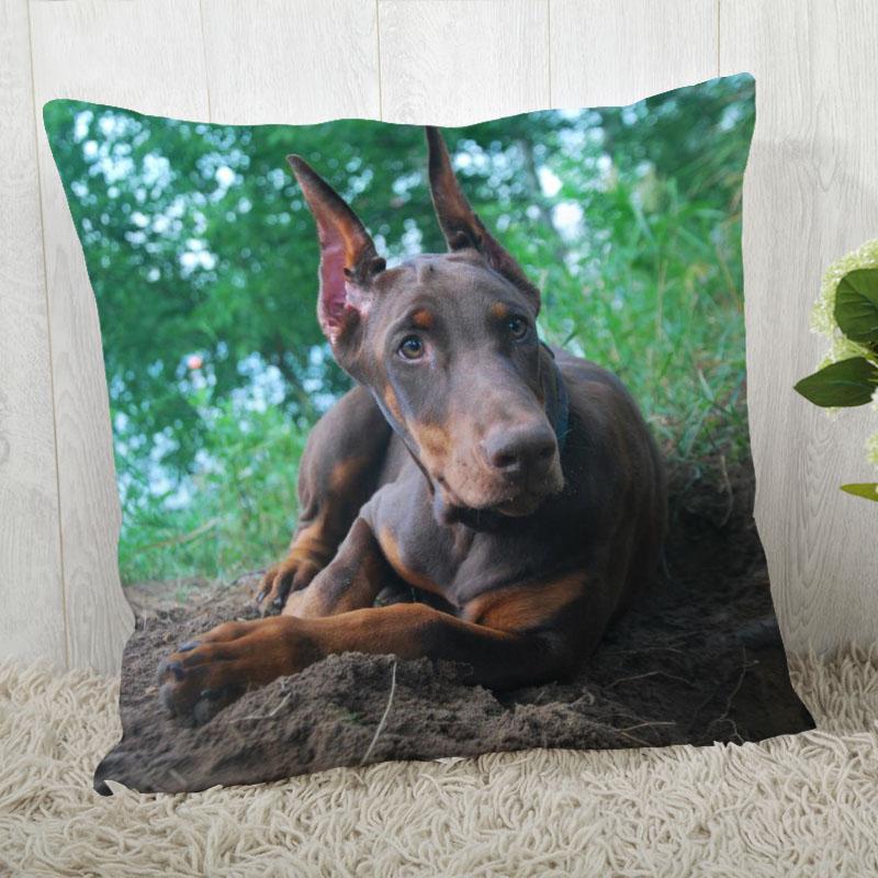 Pillowcase Doberman Pinscher  Modern Home Living Room Decoration